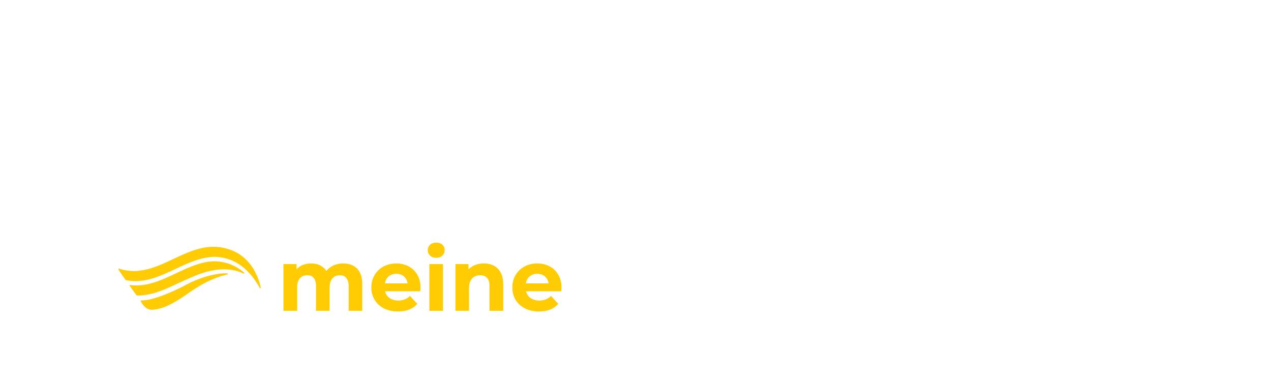 Logo für meineKreuzfahrt mit dem Schiff auf der rechten Seite